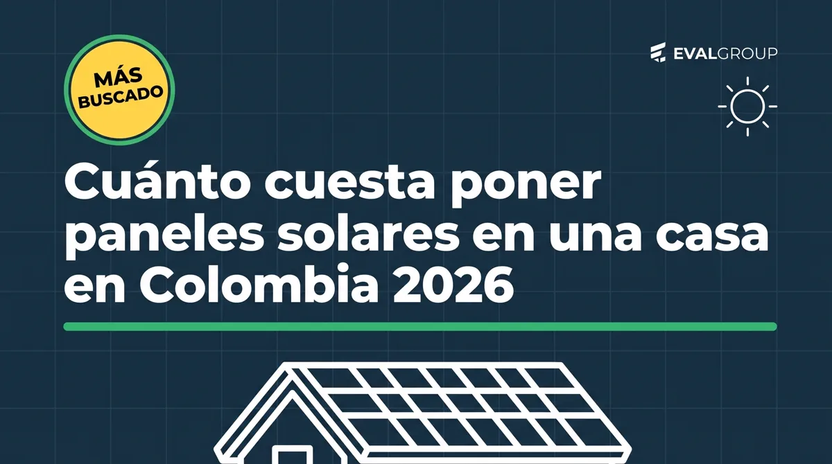 Techo de casa en Colombia con sistema de paneles solares recién instalado al atardecer
